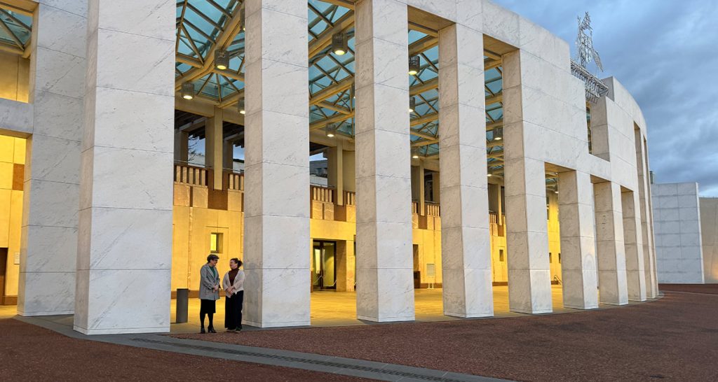 Cathy and Kerry in Canberra