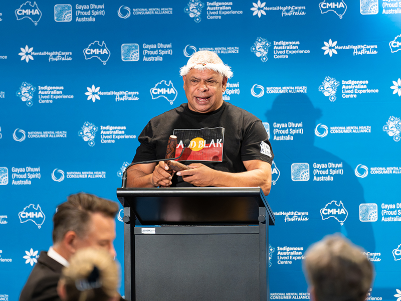 Uncle Billy T gives Welcome to Country